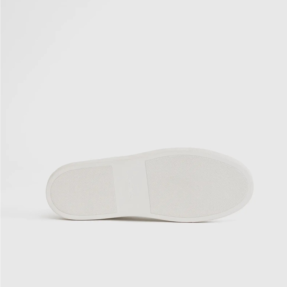 Quince Everyday Sneaker, Black Full-grain Leather White Sole Italian Shoes NWT - Picture 3 of 11